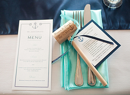 Sirena & Derek Wedding Mallet Favor with Crab Cake Recipe